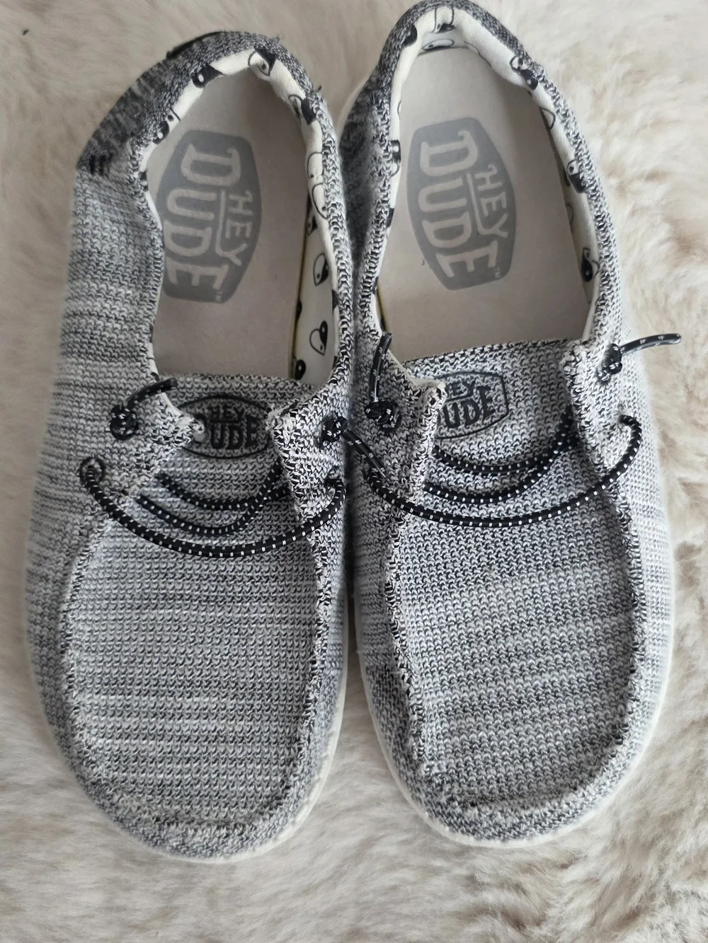 Hey Dude Wally Knit Slip-On Shoes in Gray